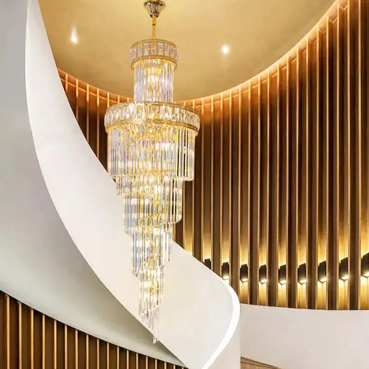 Loft Stair Rotating Long Chandelier ChandeliersLife®