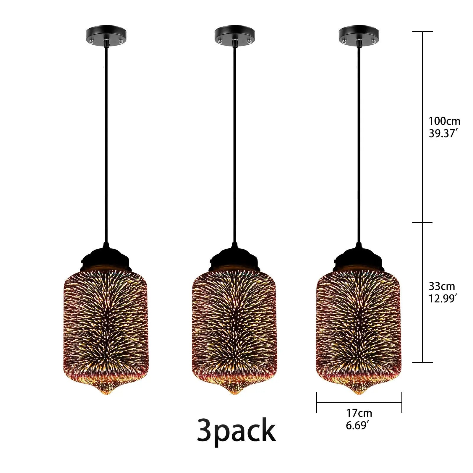 Modern 3D Colorful Pendant Lamp - C ChandeliersLife®