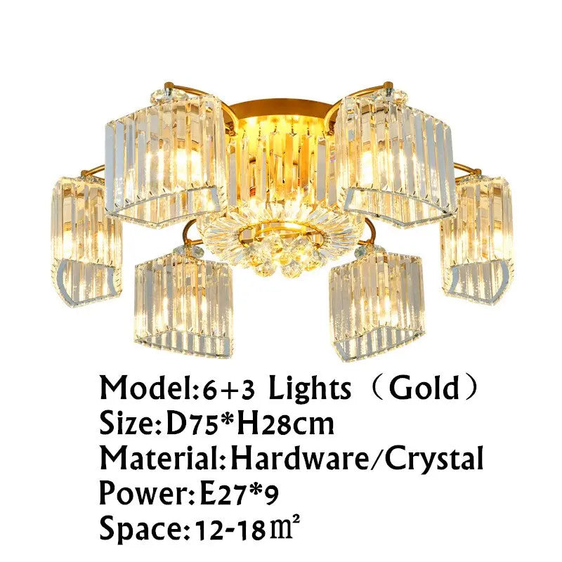 Modern Ceiling Circle Crystal Chandelier ChandeliersLife®