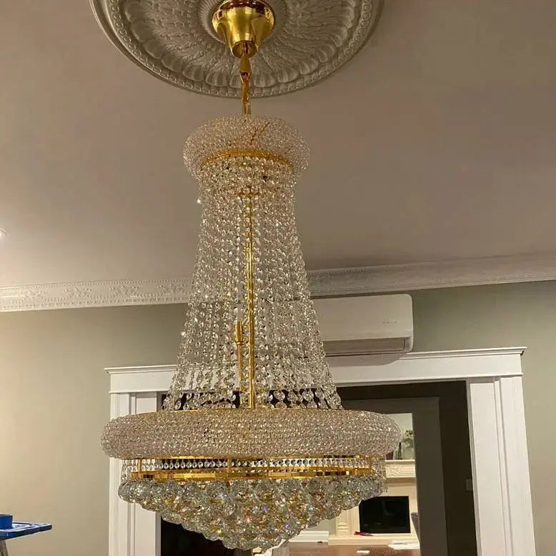 French Empire Gold Crystal Chandelier ChandeliersLife®