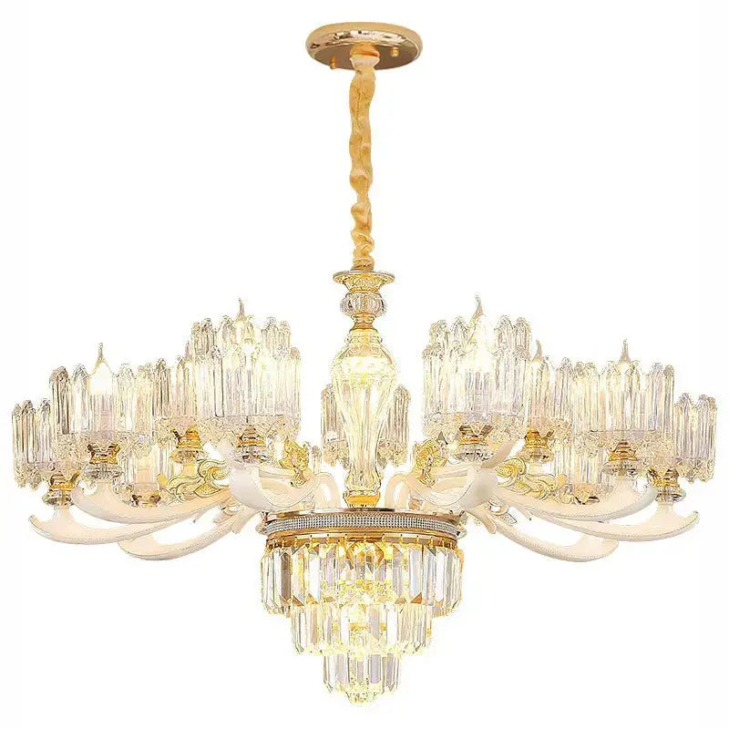 Classic Crystal Ring Beaded Chandelier ChandeliersLife®