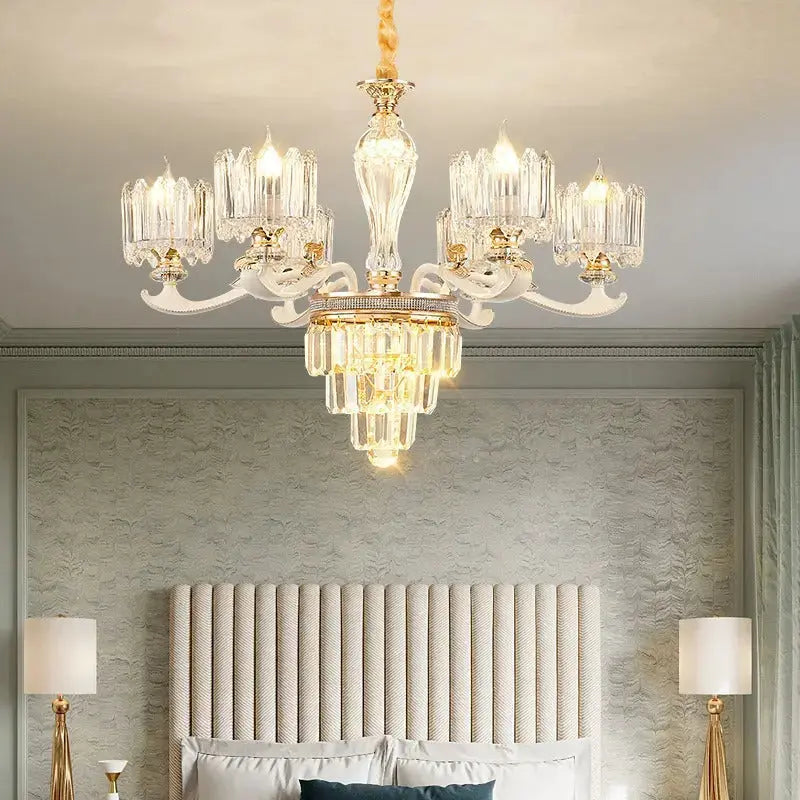 Classic Crystal Ring Beaded Chandelier ChandeliersLife®