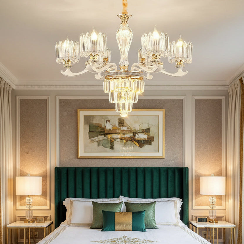 Classic Crystal Ring Beaded Chandelier ChandeliersLife®