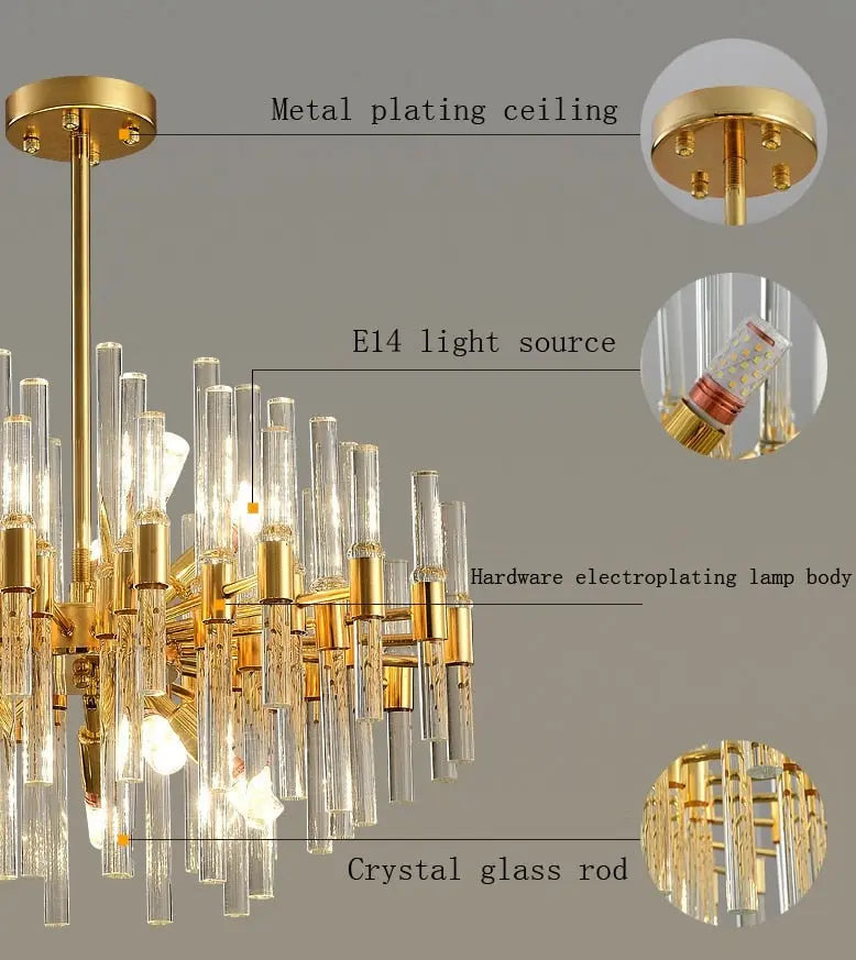 Simple Postmodern Crystal Chandelier ChandeliersLife®