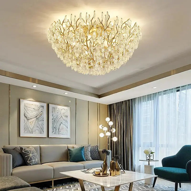 Modern Luxury Crystal Ceiling Chandelier GreeLustr