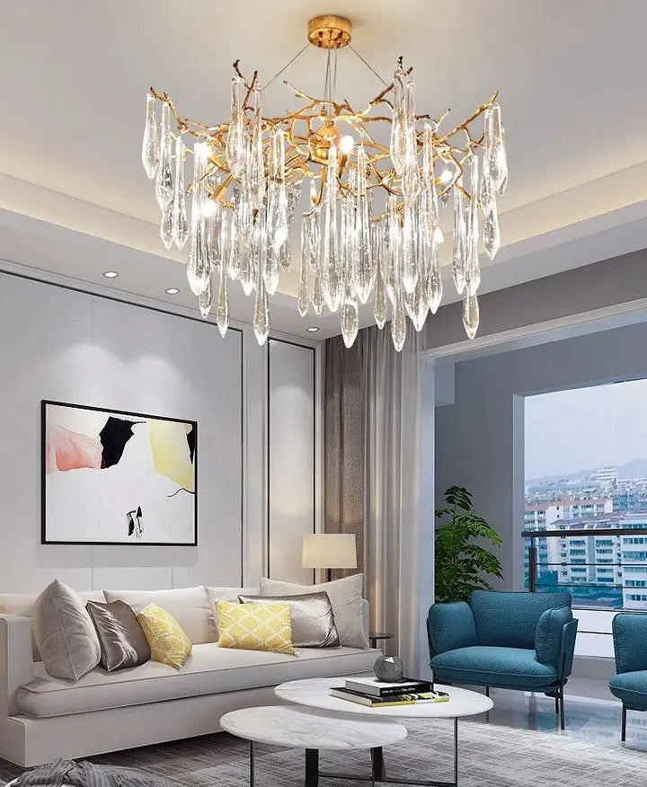 Luxury Living Room Crystal Lamp Villa Designer ChandeliersLife®