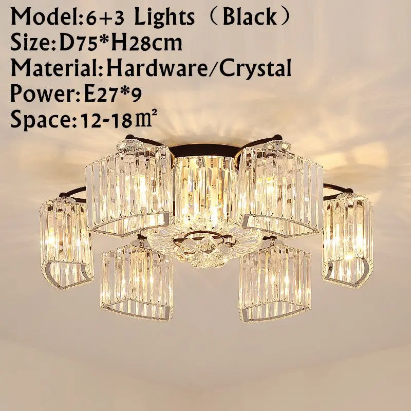 Modern Ceiling Circle Crystal Chandelier ChandeliersLife®