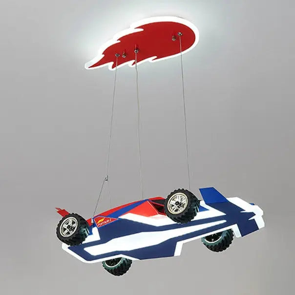 Kids Bedroom Decorative Race Car Chandelier ChandeliersLife®