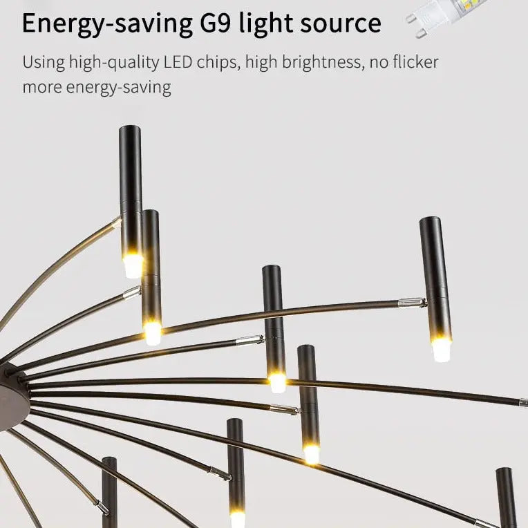 Bent and Adjustable Led Chandelier ChandeliersLife®