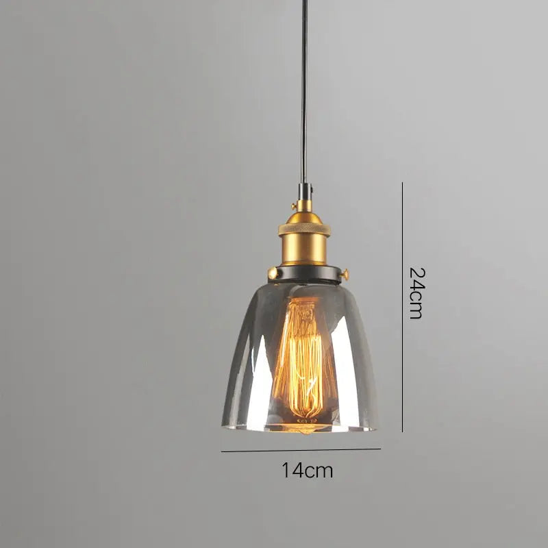 Industrial Retro Smoky Glass Vintage Pendant Lights ChandeliersLife®