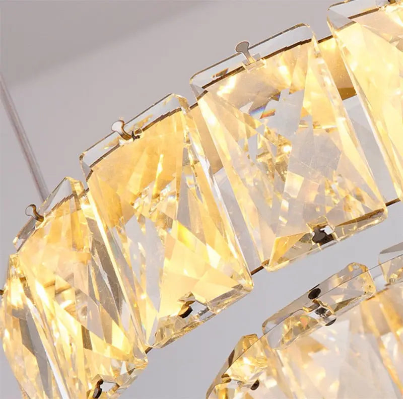 Luxury Modern Ring Crystal Chandelier - Chrome ChandeliersLife®
