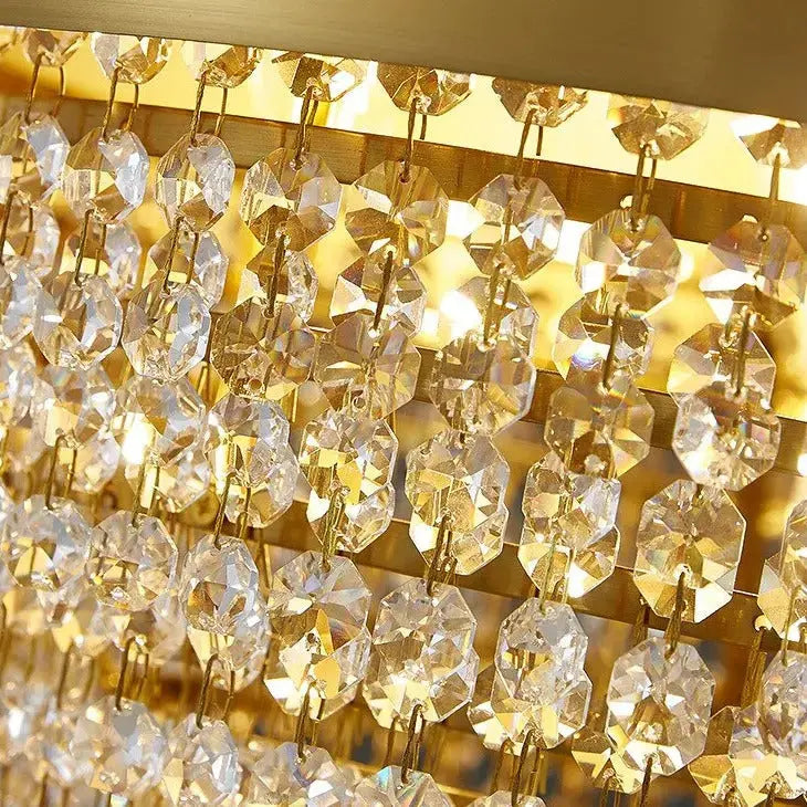 Gold Iron Luxury Retro Living Room Fashion Chandelier ChandeliersLife®