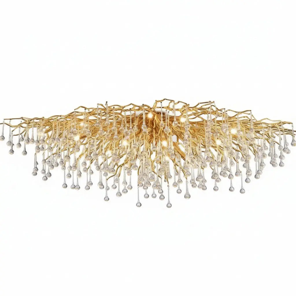 Ceiling Luxury Gold Crystal LED Chandelier ChandeliersLife®