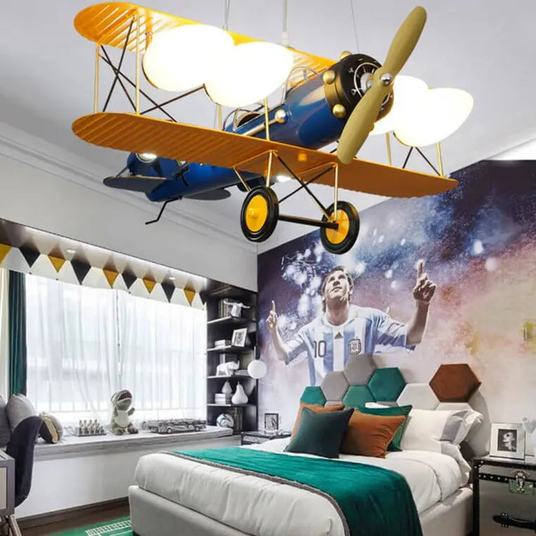 Boy Kids Bedroom Decorative Airplane Pendant Chandelier ChandeliersLife®