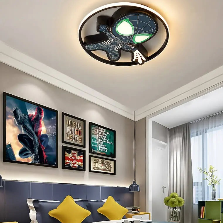 Nordic SpiderMan Figure Kids Bedroom Ceiling Light ChandeliersLife®