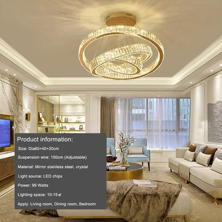 Luxury Modern Ring Crystal Chandelier ChandeliersLife®