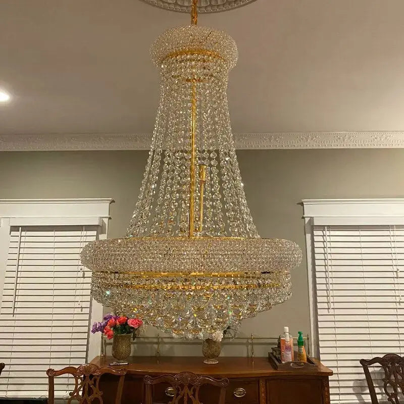 French Empire Gold Crystal Chandelier ChandeliersLife®