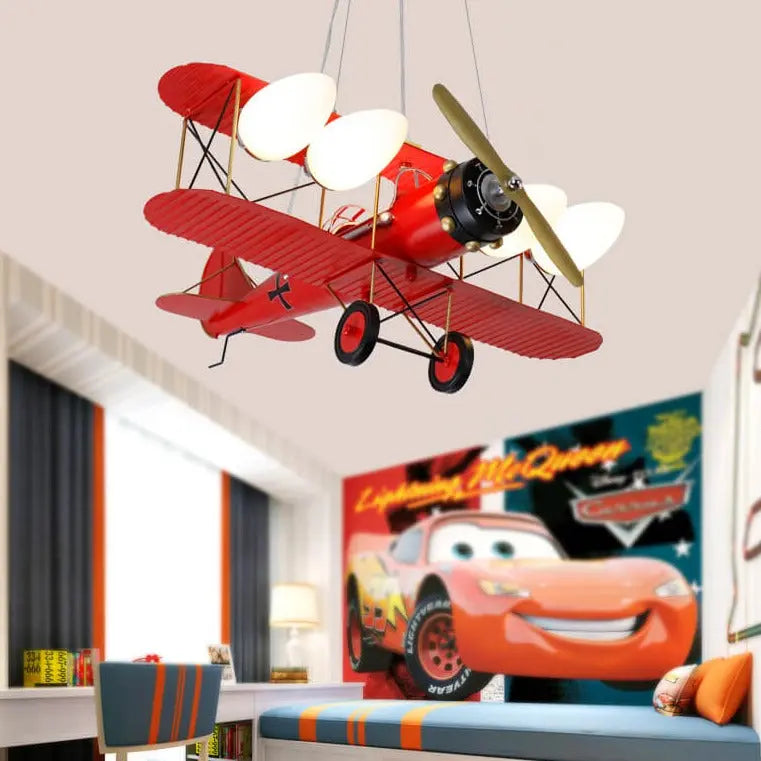 Boy Kids Bedroom Decorative Airplane Pendant Chandelier ChandeliersLife®