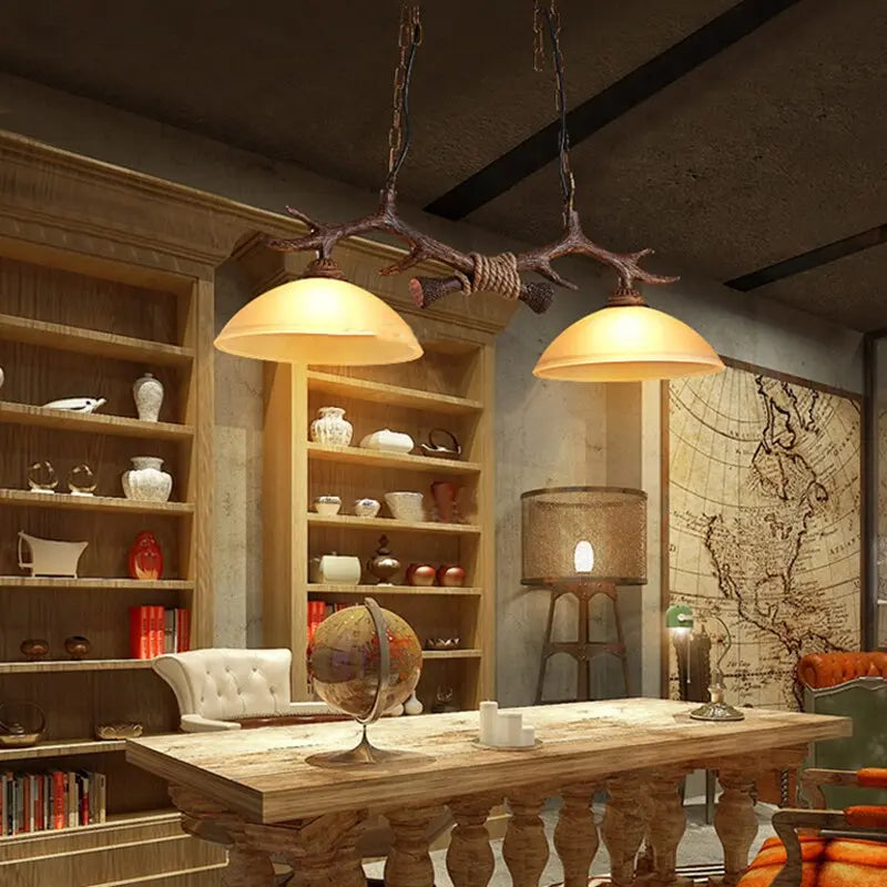 Double Retro Antler Vintage Pendat Lights ChandeliersLife®