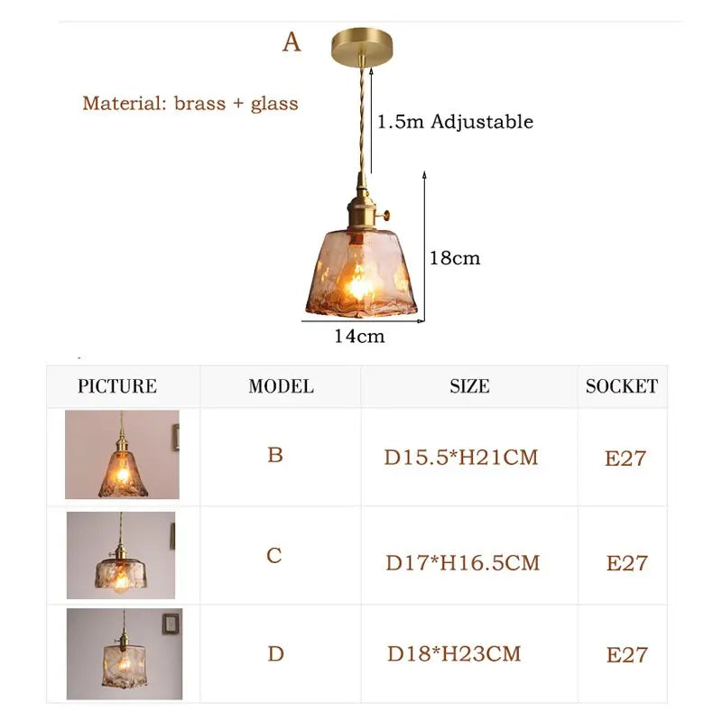 Modern Brass Glass Pendant Lights ChandeliersLife®
