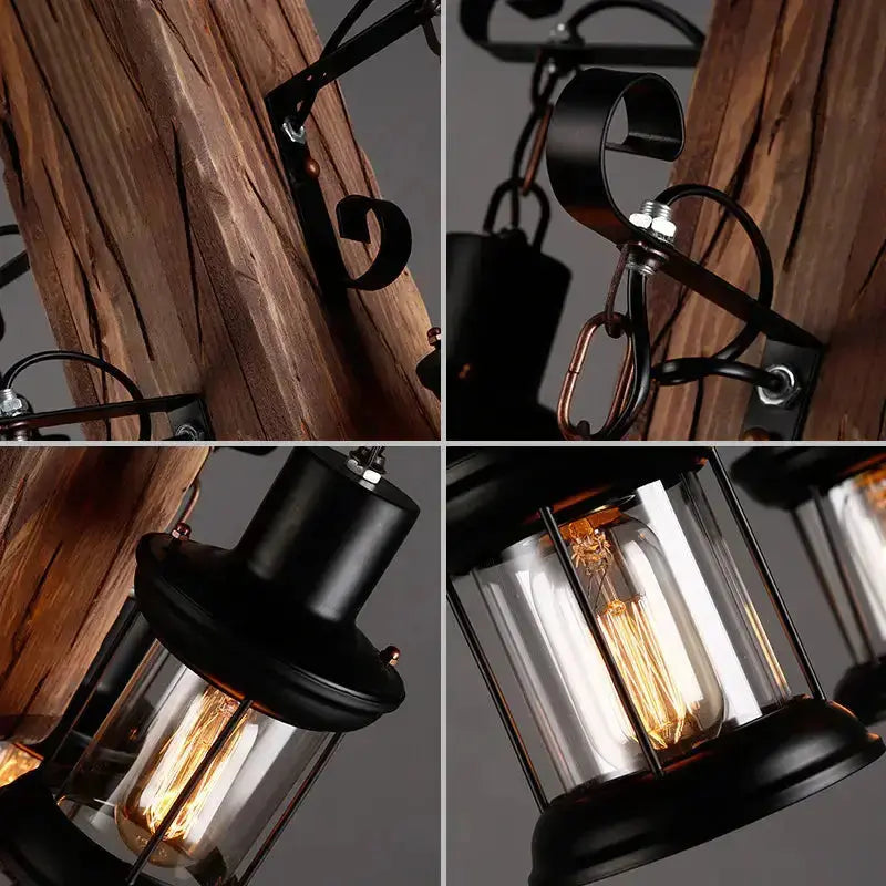 Retro Wood Vintage Chandelier ChandeliersLife®