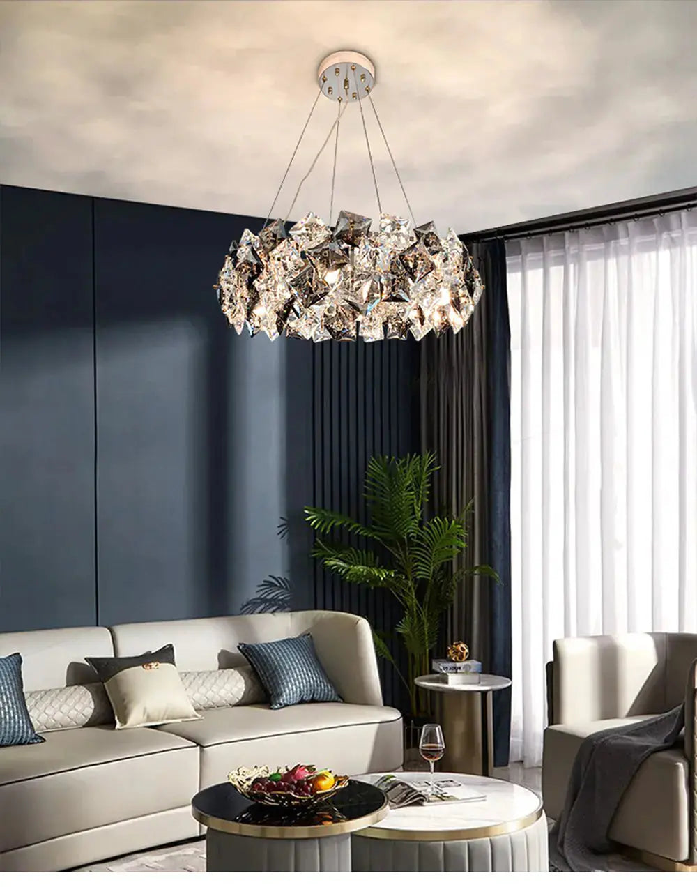 Dandelion Round Crystal Special Modern Chandelier ChandeliersLife®