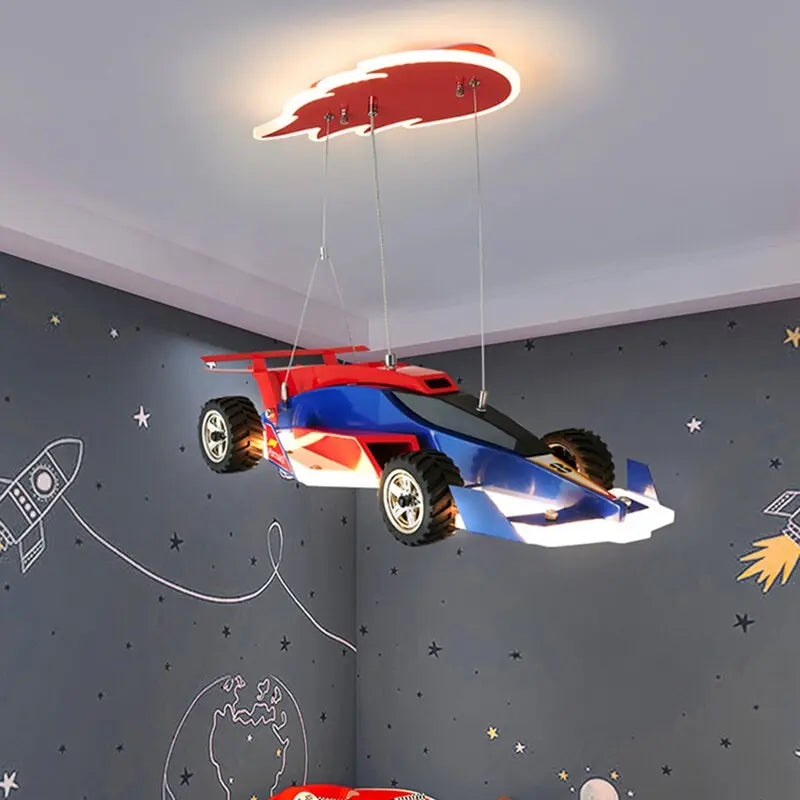 Kids Bedroom Decorative Race Car Chandelier ChandeliersLife®