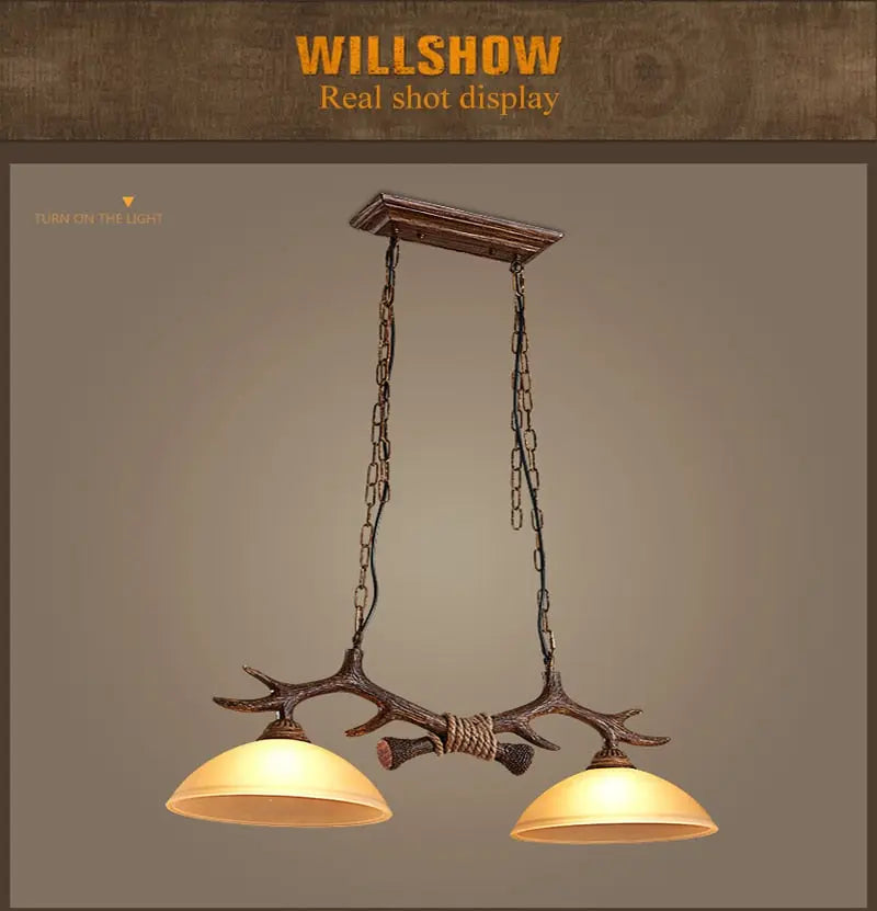 Double Retro Antler Vintage Pendat Lights ChandeliersLife®