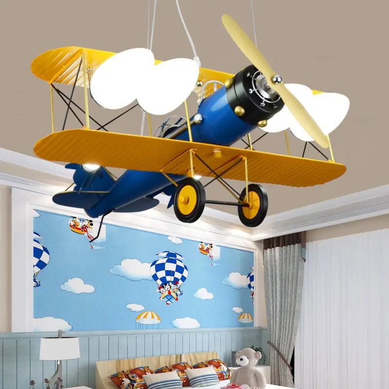 Boy Kids Bedroom Decorative Airplane Pendant Chandelier ChandeliersLife®