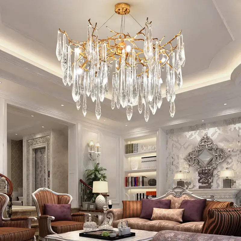 Luxury Living Room Crystal Lamp Villa Designer ChandeliersLife®