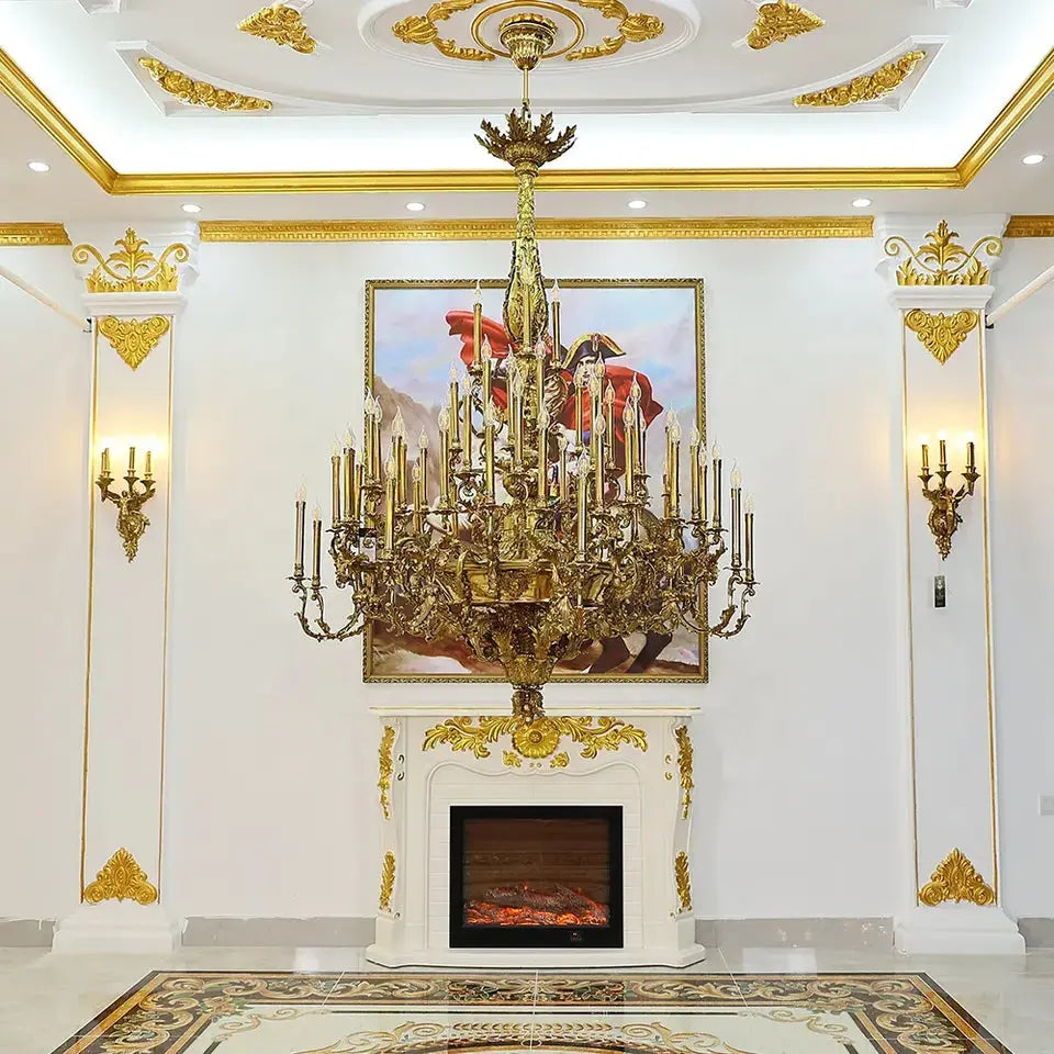 French Copper Luxury Villa Chandelier ChandeliersLife®