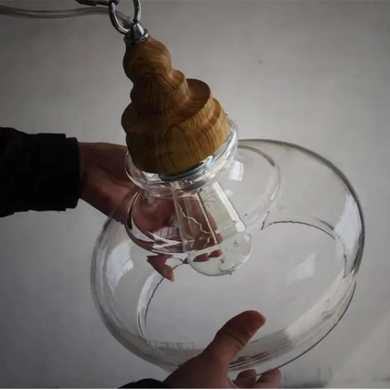 Creative Wood Single Head Pendant Lamp Nordic