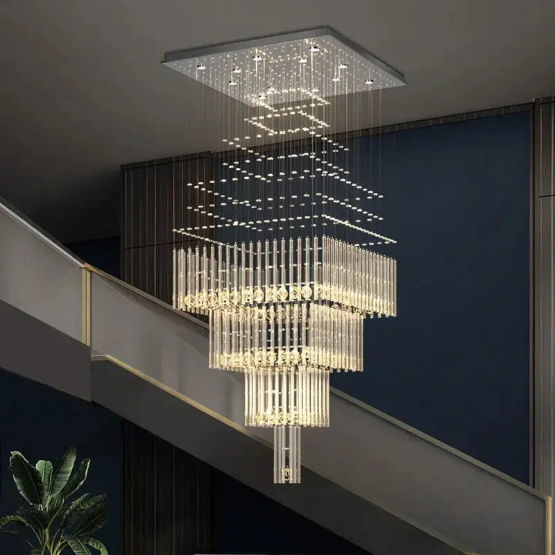 Modern Columnar Crystal Chandelier ChandeliersLife®