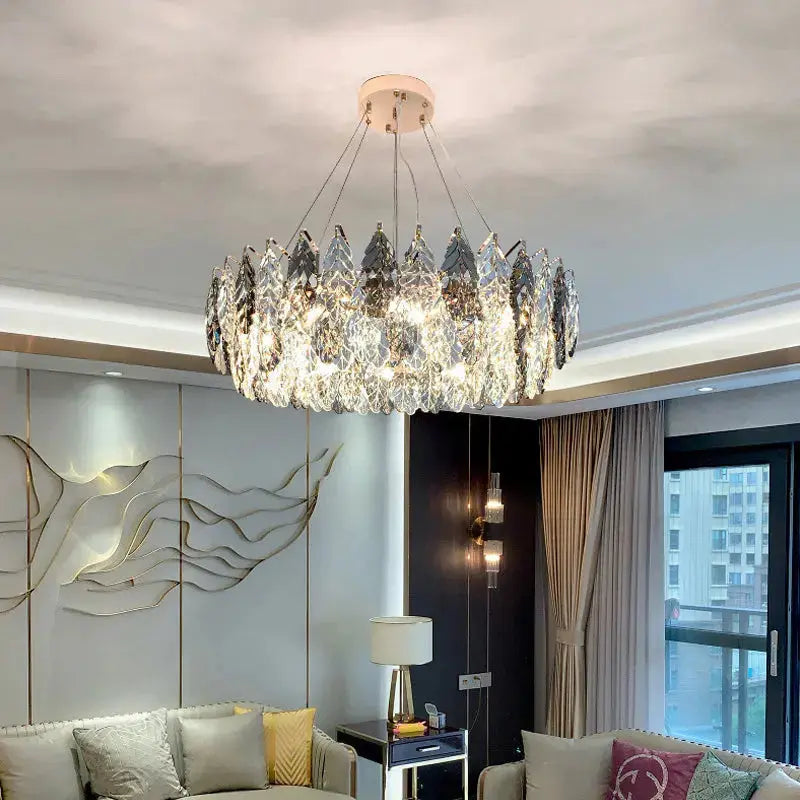 Modern Living Room Gold Deluxe Chandelier ChandeliersLife®