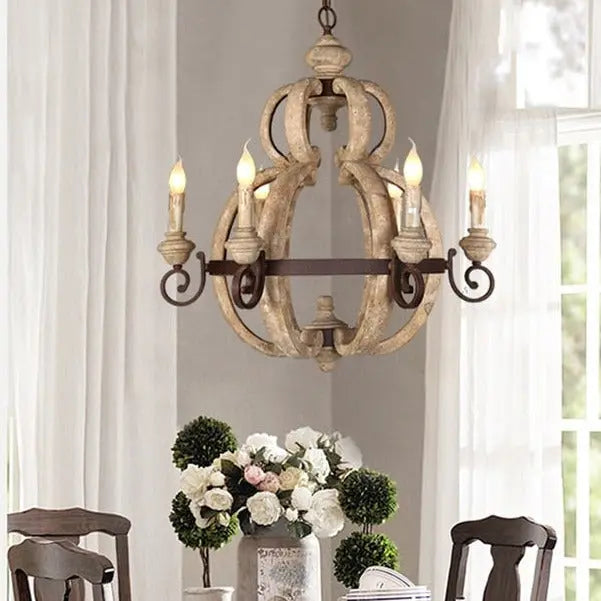 Rustic Wood Chandelier ChandeliersLife®