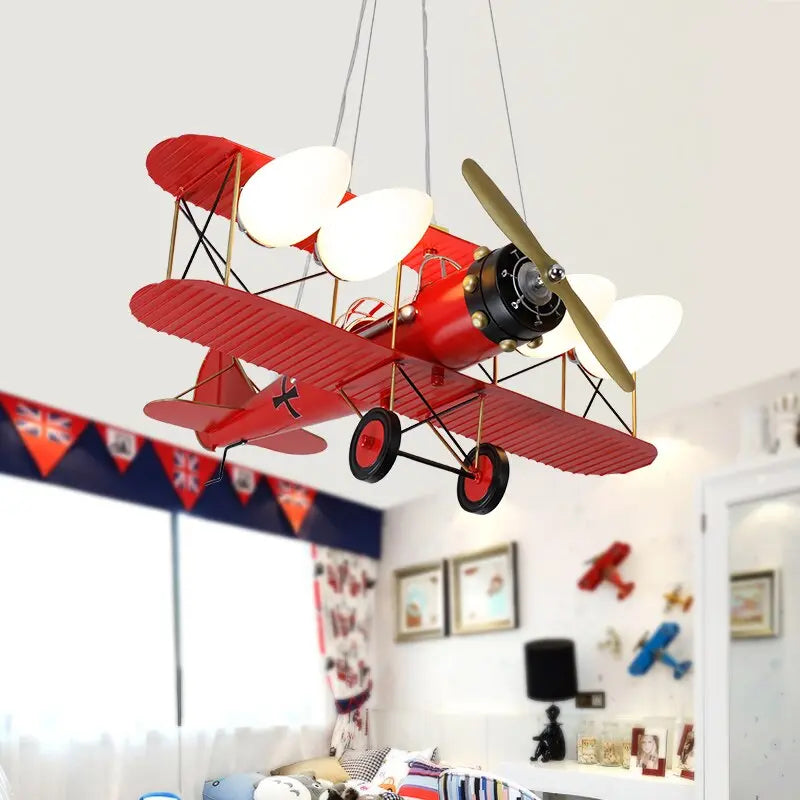 Boy Kids Bedroom Decorative Airplane Pendant Chandelier ChandeliersLife®