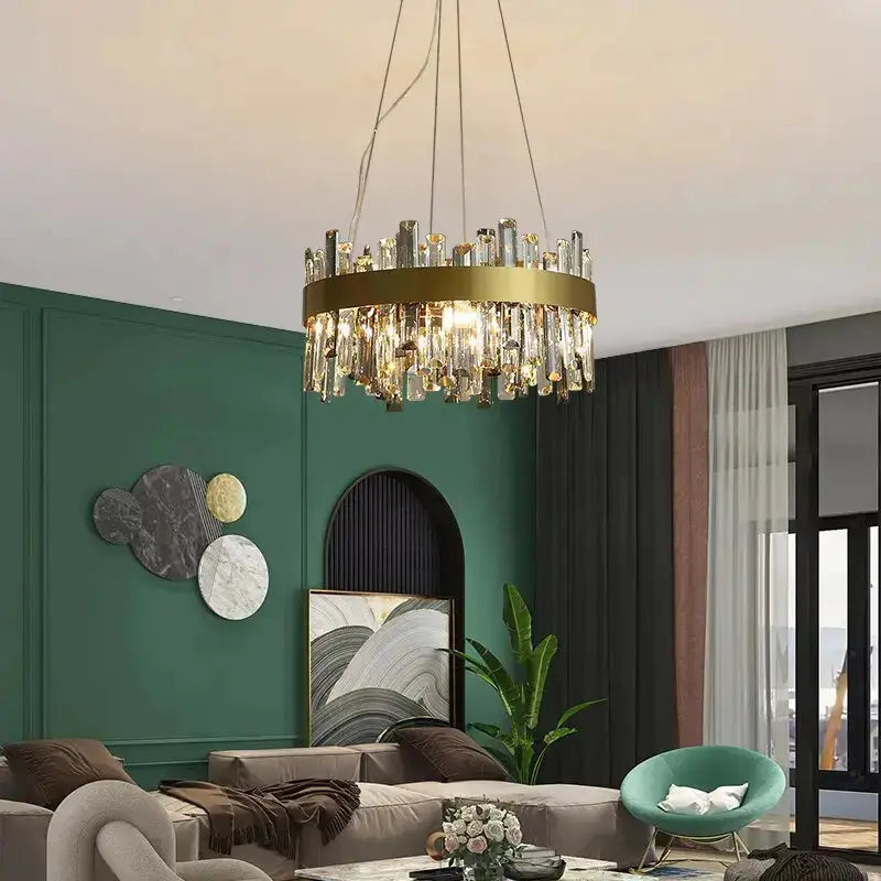Crystal Round Designer Chandelier ChandeliersLife®