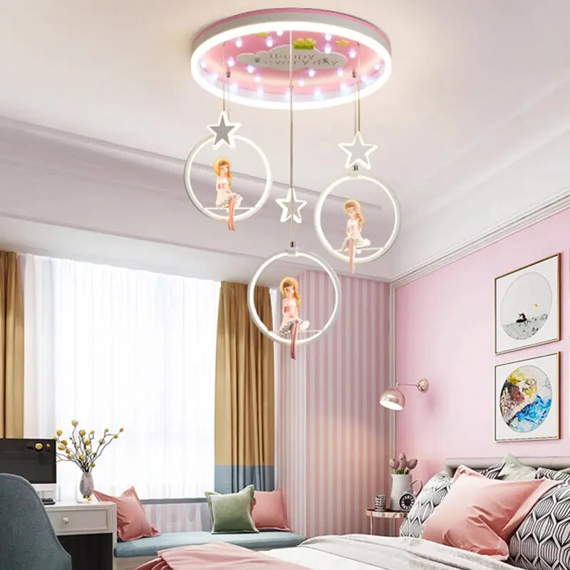 Nordic Girl Bedroom Decor Ceiling Chandelier ChandeliersLife®