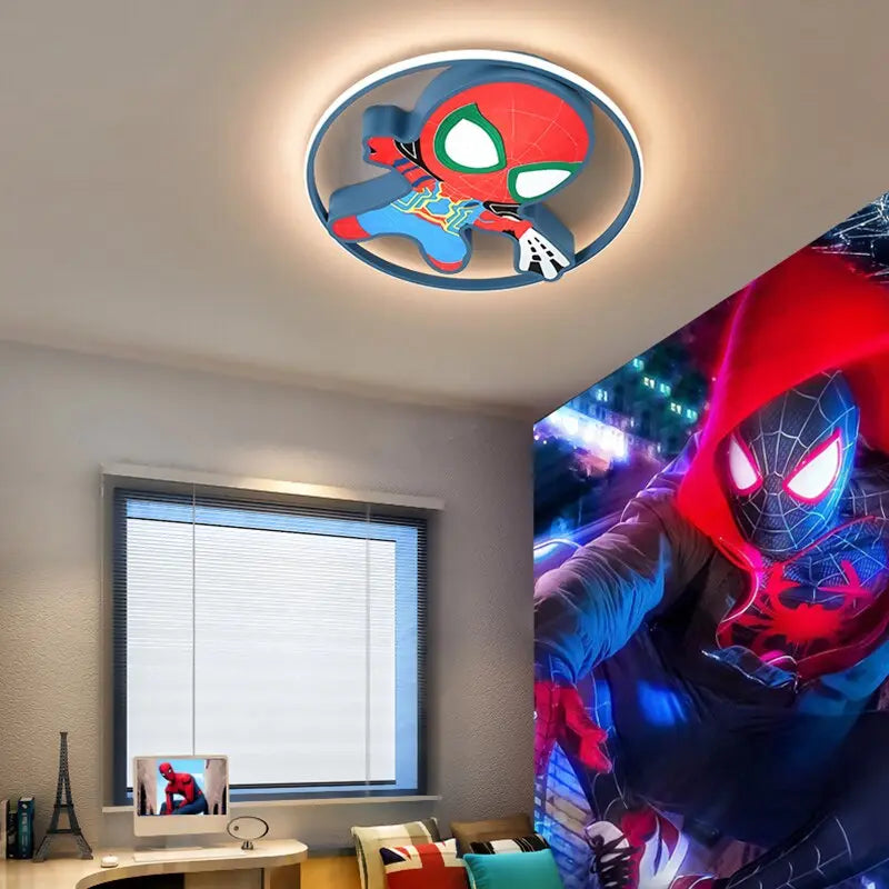 Nordic SpiderMan Figure Kids Bedroom Ceiling Light ChandeliersLife®