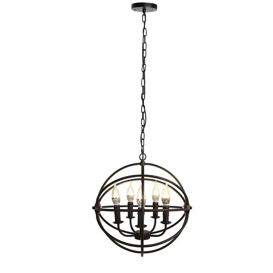 5 Light Unique Globe Chandelier ChandeliersLife®
