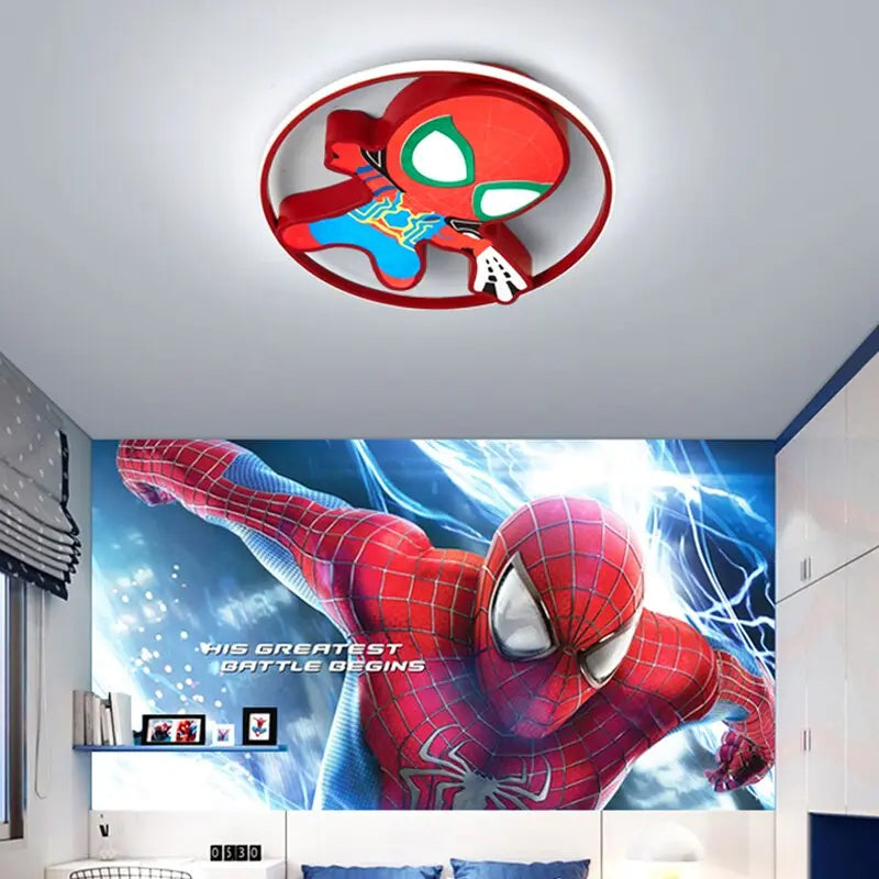 Nordic SpiderMan Figure Kids Bedroom Ceiling Light ChandeliersLife®