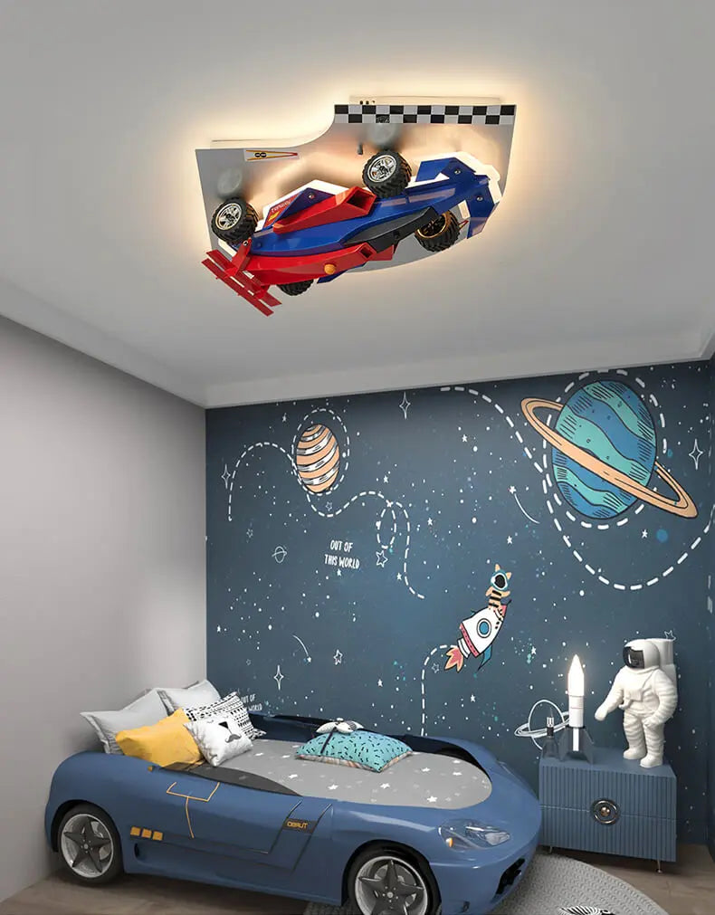 Kids Bedroom Decorative Race Car Chandelier ChandeliersLife®