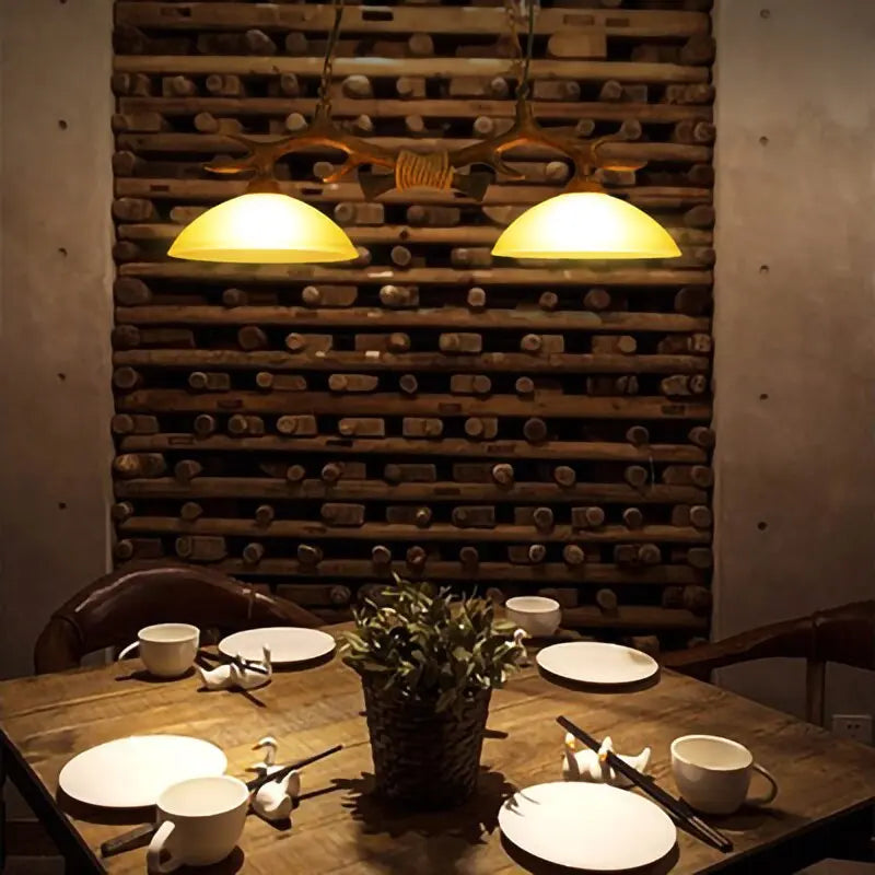 Double Retro Antler Vintage Pendat Lights ChandeliersLife®