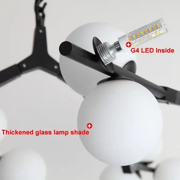 Post Modern Style Glass Balls Branches Chandelier ChandeliersLife®