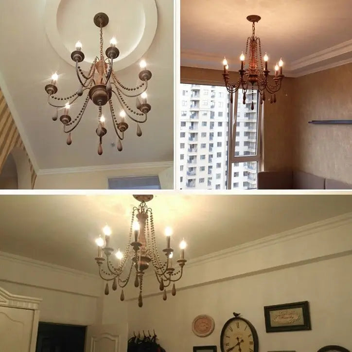 Vintage Wood Chandelier ChandeliersLife®