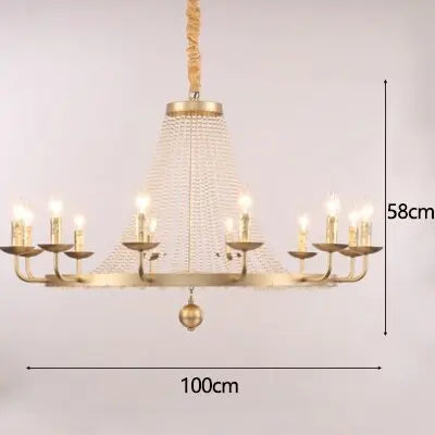 Country Candle Crystal Chandelier ChandeliersLife®