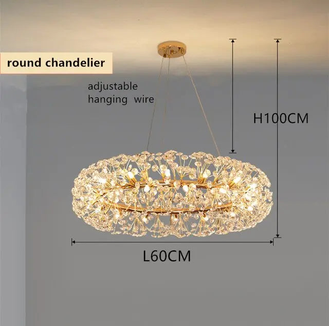Gold Luxury Circular Chandelier ChandeliersLife®