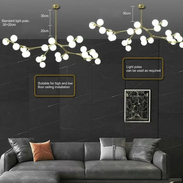 Post Modern Style Glass Balls Branches Chandelier ChandeliersLife®