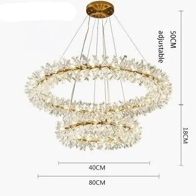 New Luxury Crystal Flower Chandelier ChandeliersLife®