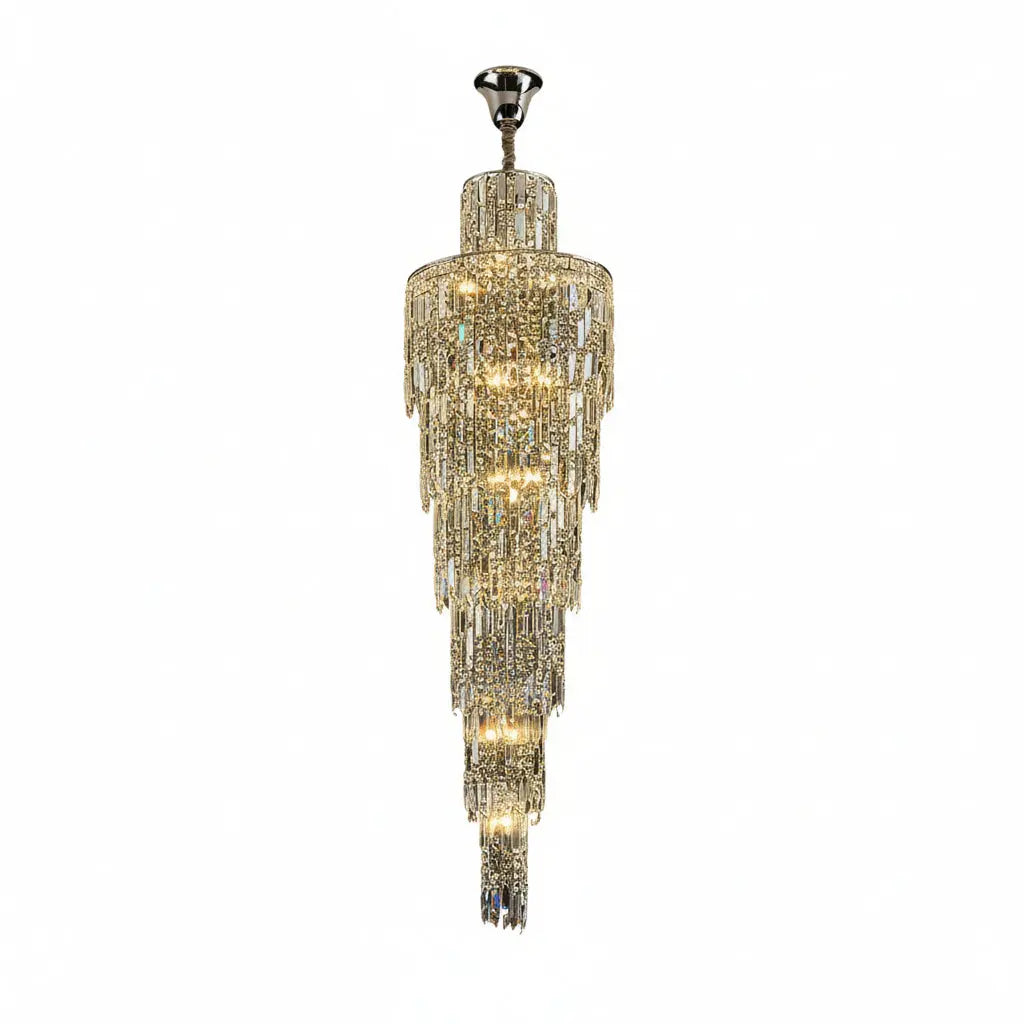 Rotating Staircase Crystal Chandelier ChandeliersLife®